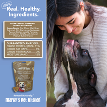 Load image into Gallery viewer, All-Natural Peanut Butter Dog Treats - Homemade-All Natural Dog Treats for Digestive Help - Gluten Free Healthy Human Grade Dog Biscuits for Sensitive Stomachs- USA Made