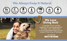 Load image into Gallery viewer, All-Natural Peanut Butter Dog Treats - Homemade-All Natural Dog Treats for Digestive Help - Gluten Free Healthy Human Grade Dog Biscuits for Sensitive Stomachs- USA Made